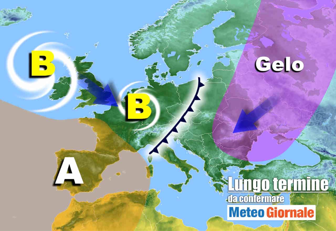 Meteo Italia nel lungo termine: attese varie ondate di MALTEMPO