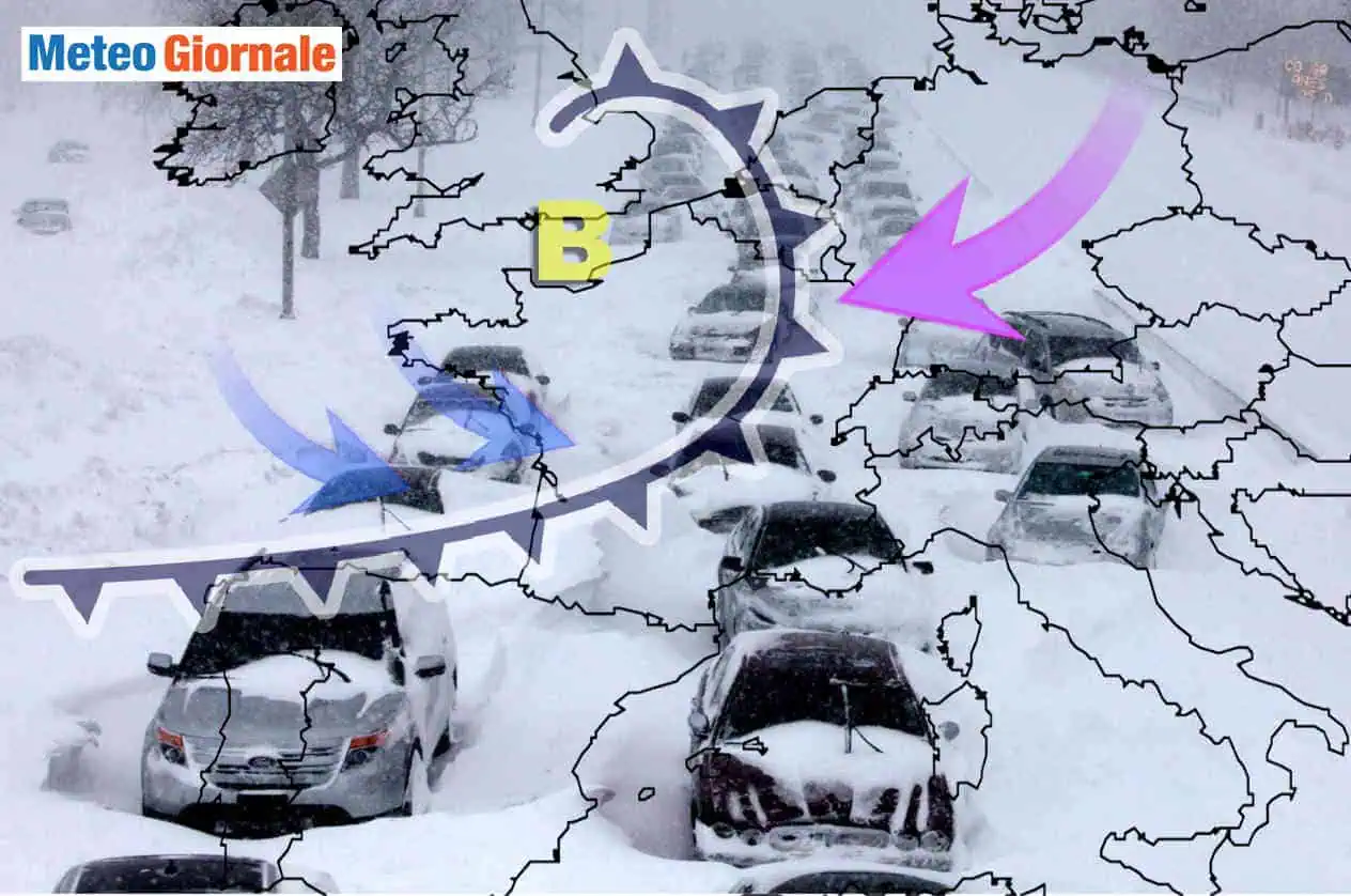 Evoluzione meteo eccezionalmente invernale.