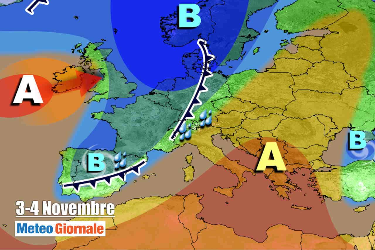 METEO 7 Giorni. Anticiclone insidiato da perturbazione. Novità nel weekend