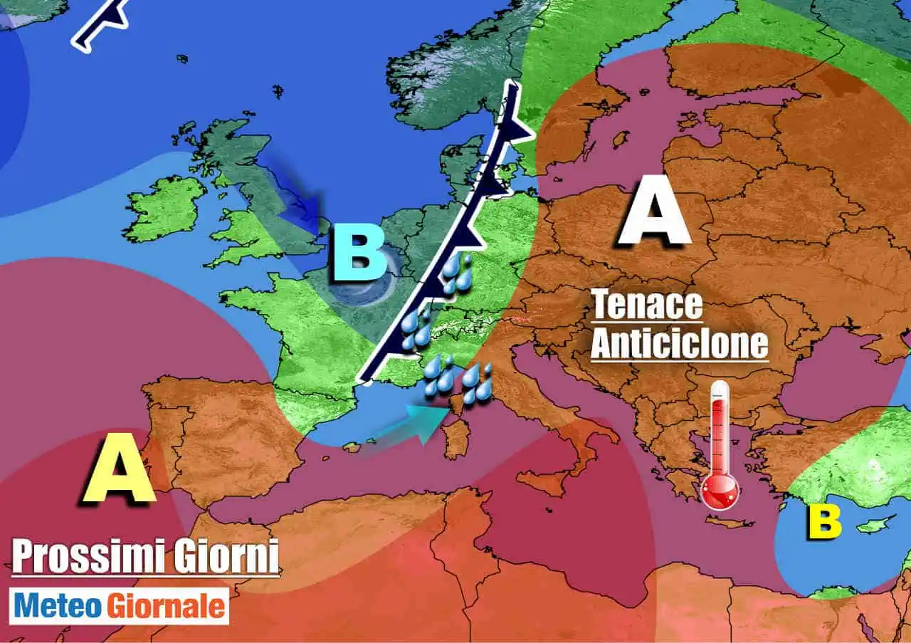 Novità meteo attese verso metà settimana
