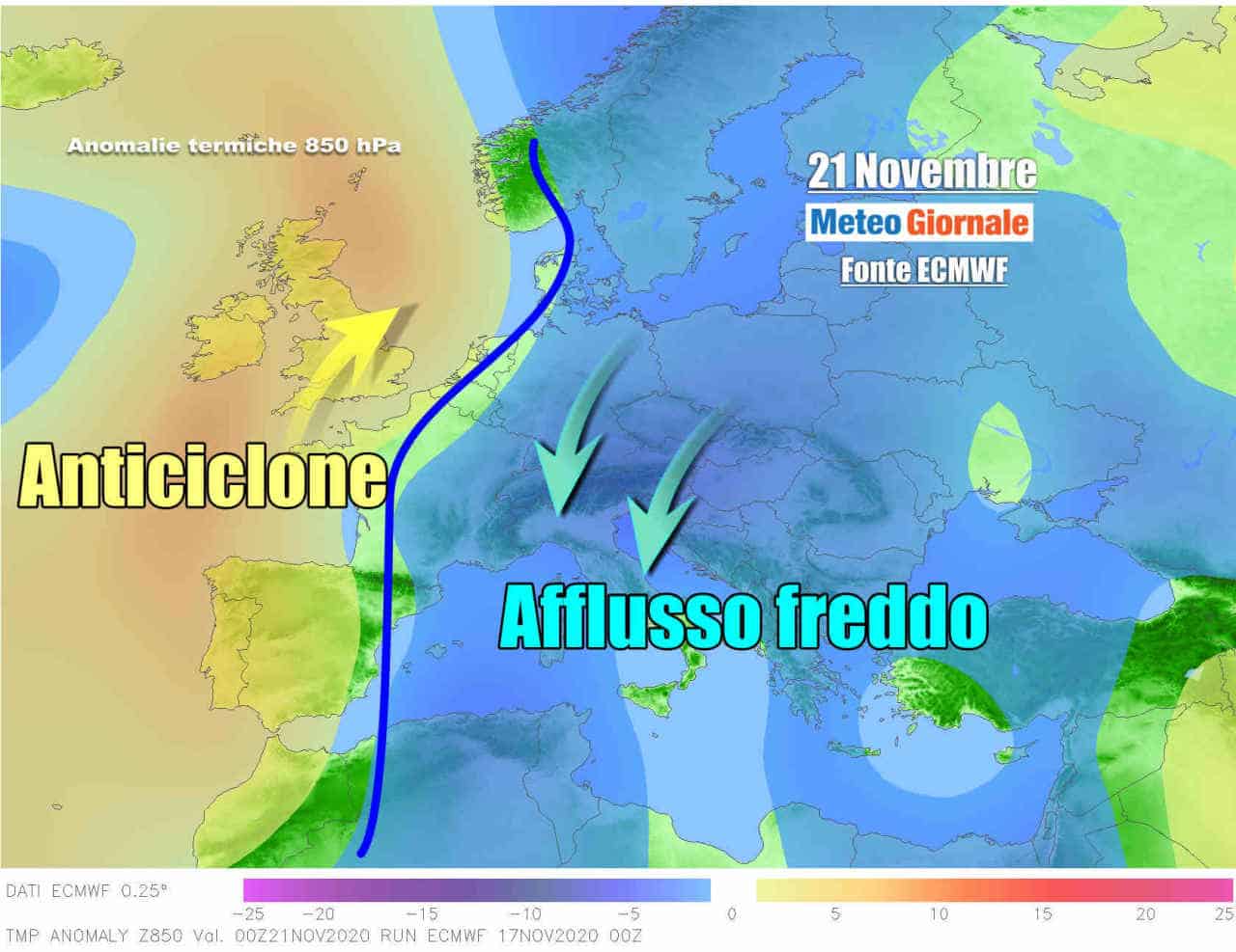 METEO Italia. Breve tregua anticiclonica, poi MALTEMPO, FREDDO e NEVE