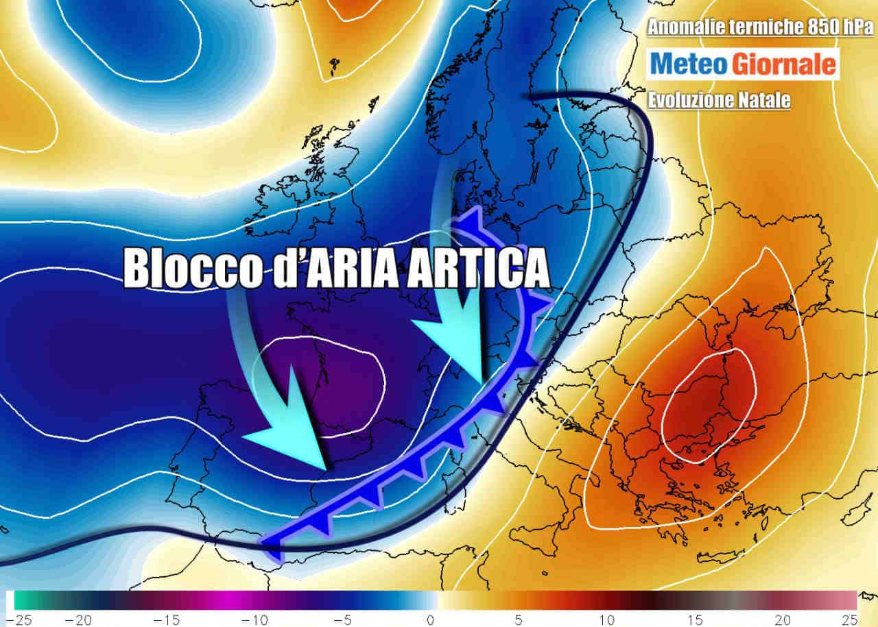 METEO con freddo d'Inverno, rotta Italia. Tanta neve