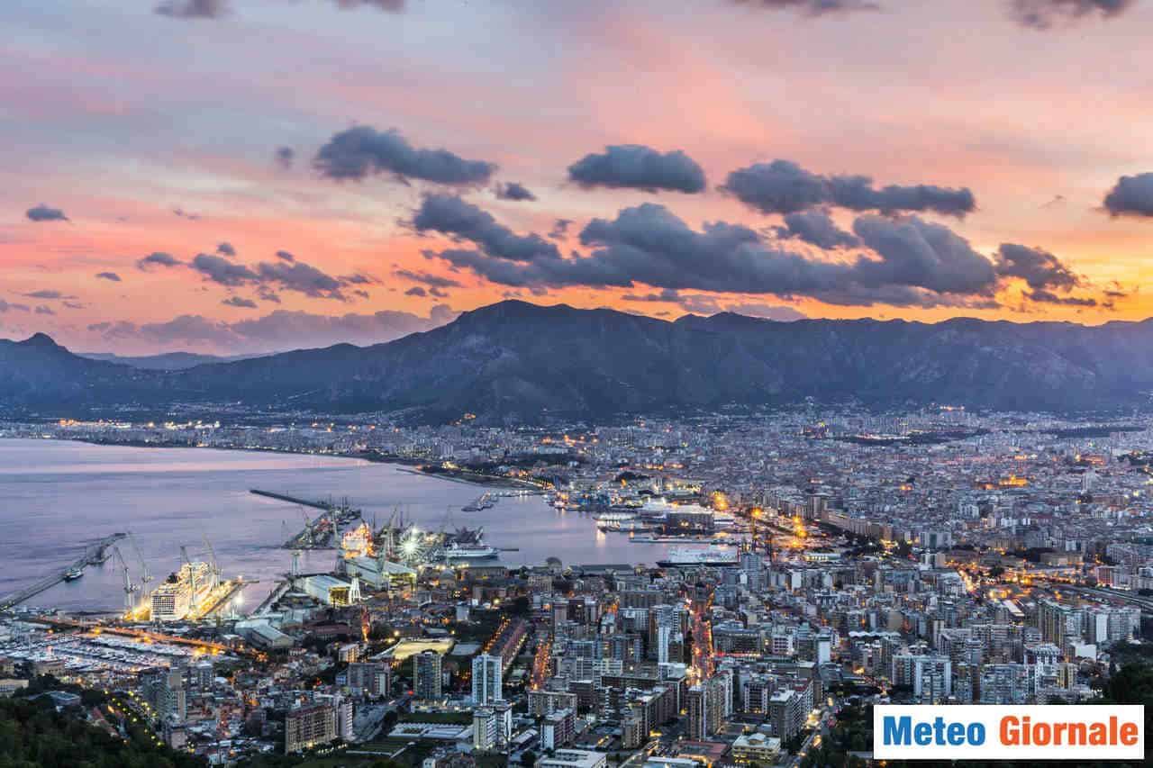 Meteo PALERMO del tempo per alcuni giorni prima di un cambiamento