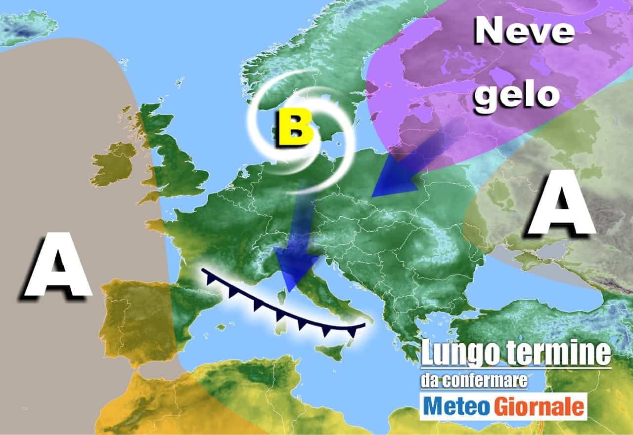 Meteo Italia tra Natale e Capodanno: peggioramento. Caldo diffuso della Temperatura