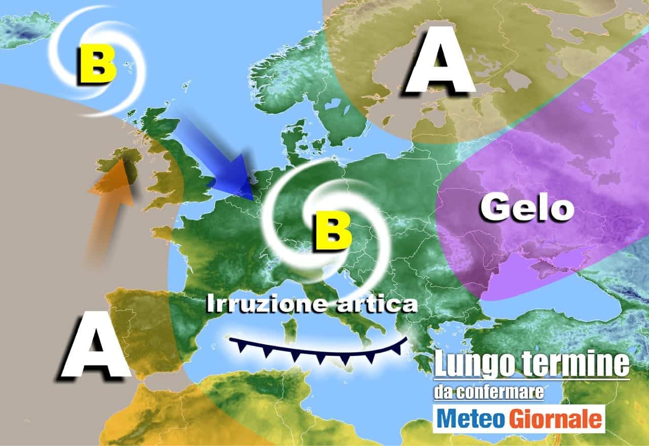 Meteo Italia lungo periodo: colata ARTICA porterà l'Inverno ed il freddo