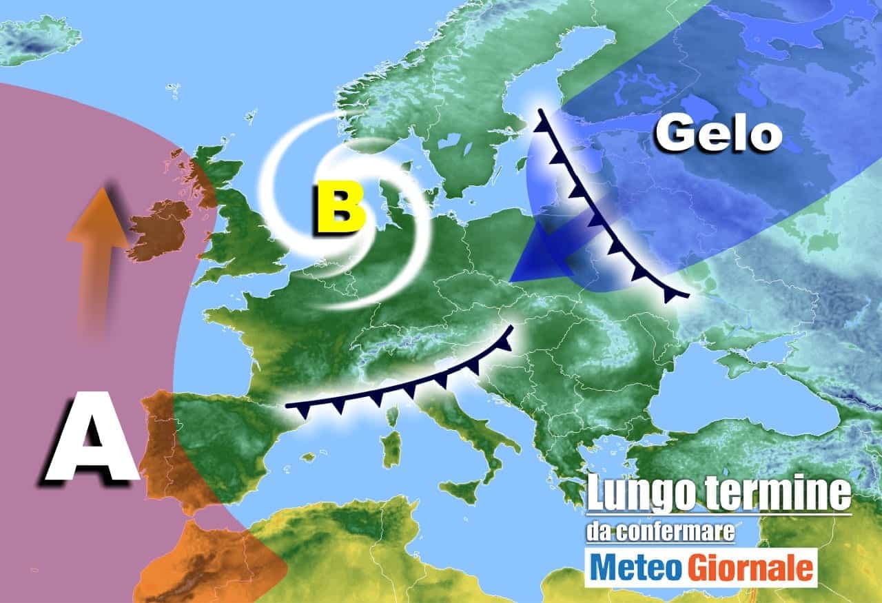 Meteo Italia attorno metà Gennaio: FREDDO, a tratti nevoso, poi rischio GELO
