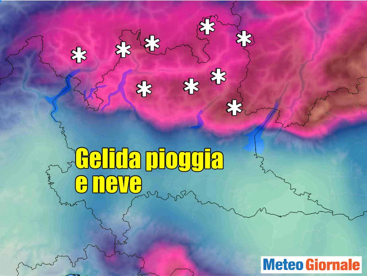 Meteo Lombardia: forti nevicate su Alpi, rischio neve in pianura