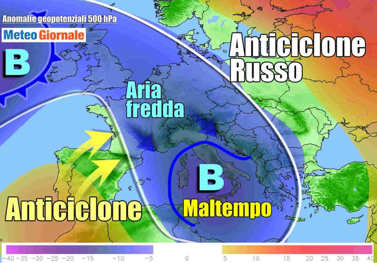 METEO Italia. Perturbazioni senza FINE con pioggia e neve. Novità in arrivo
