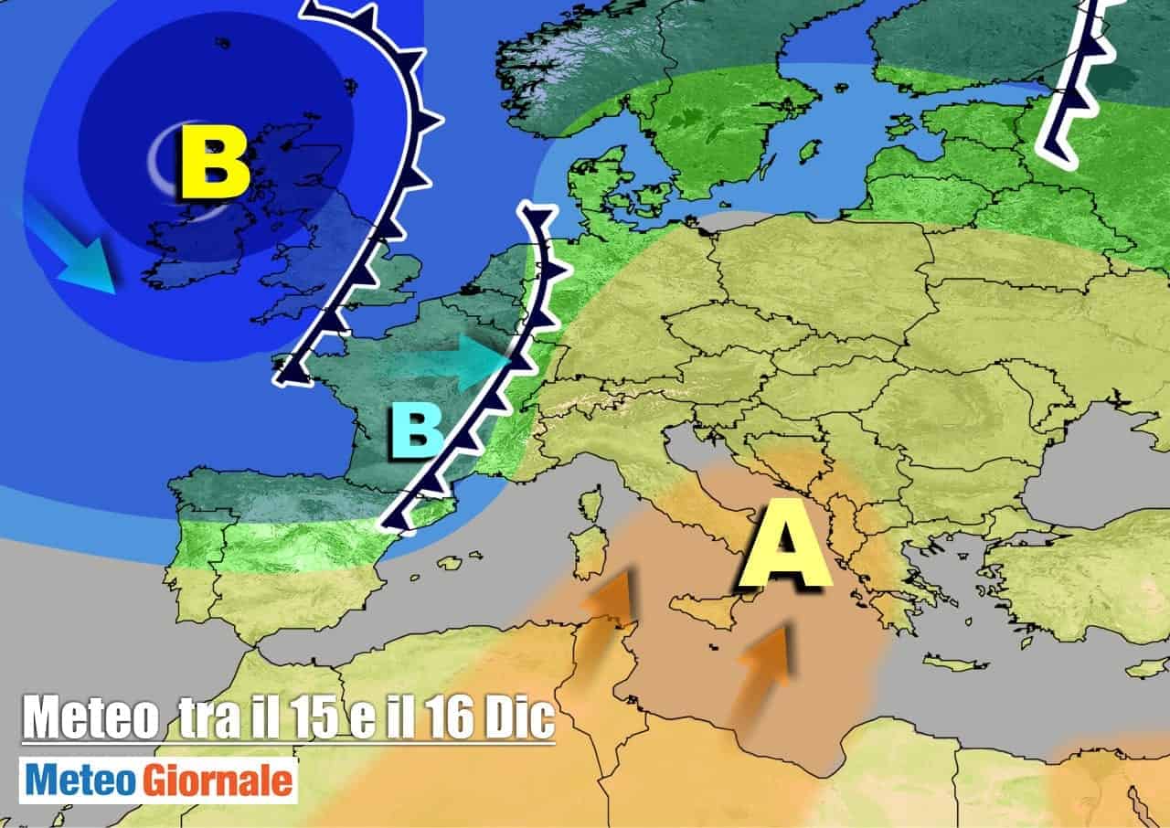 METEO sino 20 Dicembre: Stop Inverno temporaneo