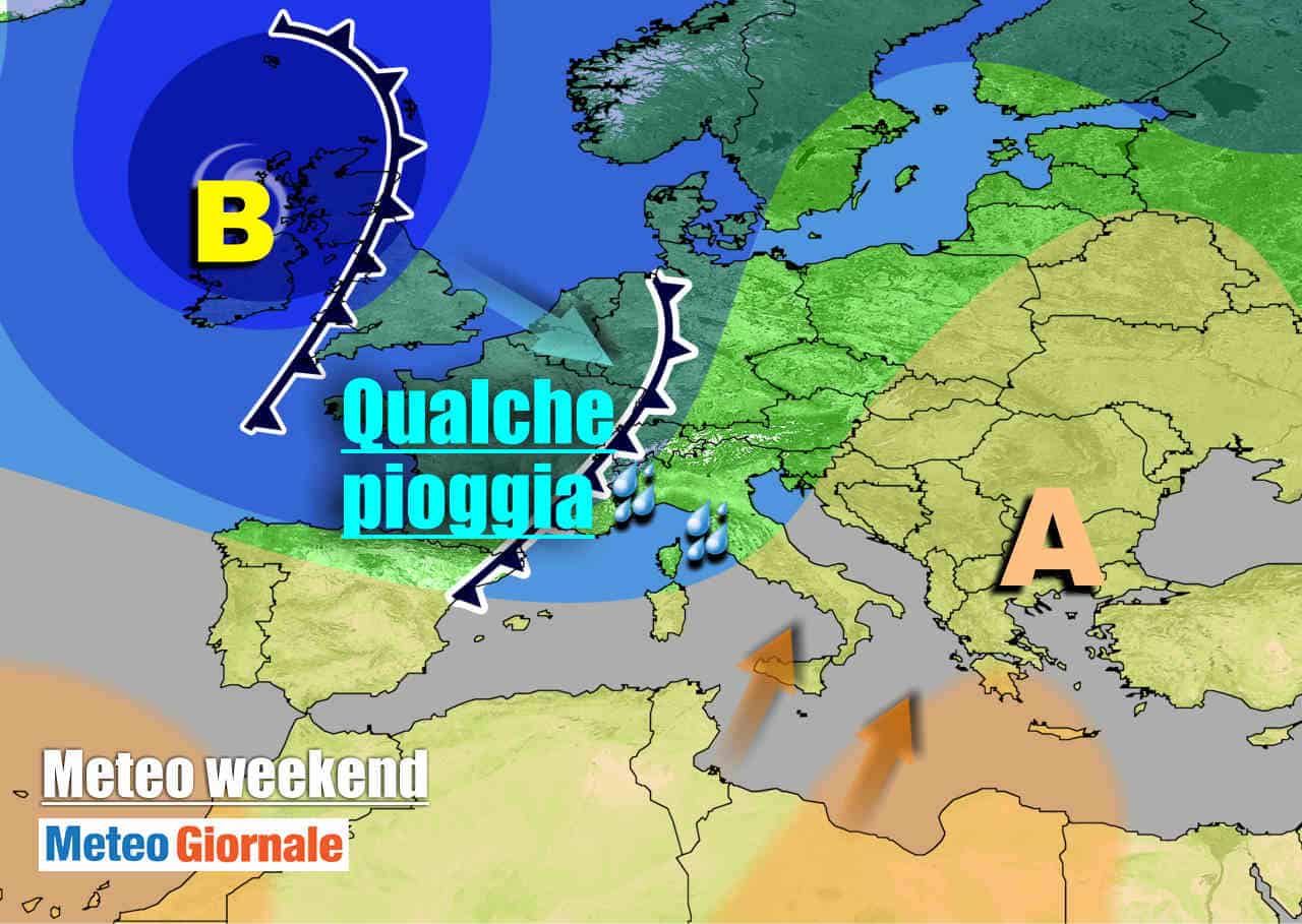 METEO 7 Giorni. Perturbazione nel weekend, a Natale aria fredda su Europa