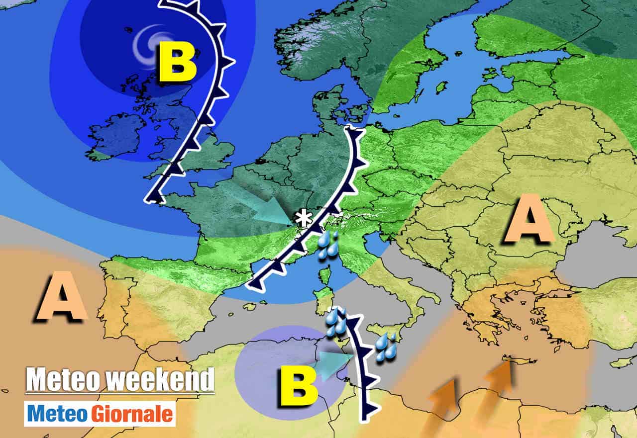 METEO 7 Giorni. Ecco una nuova perturbazione, poi ritorno del freddo da Natale
