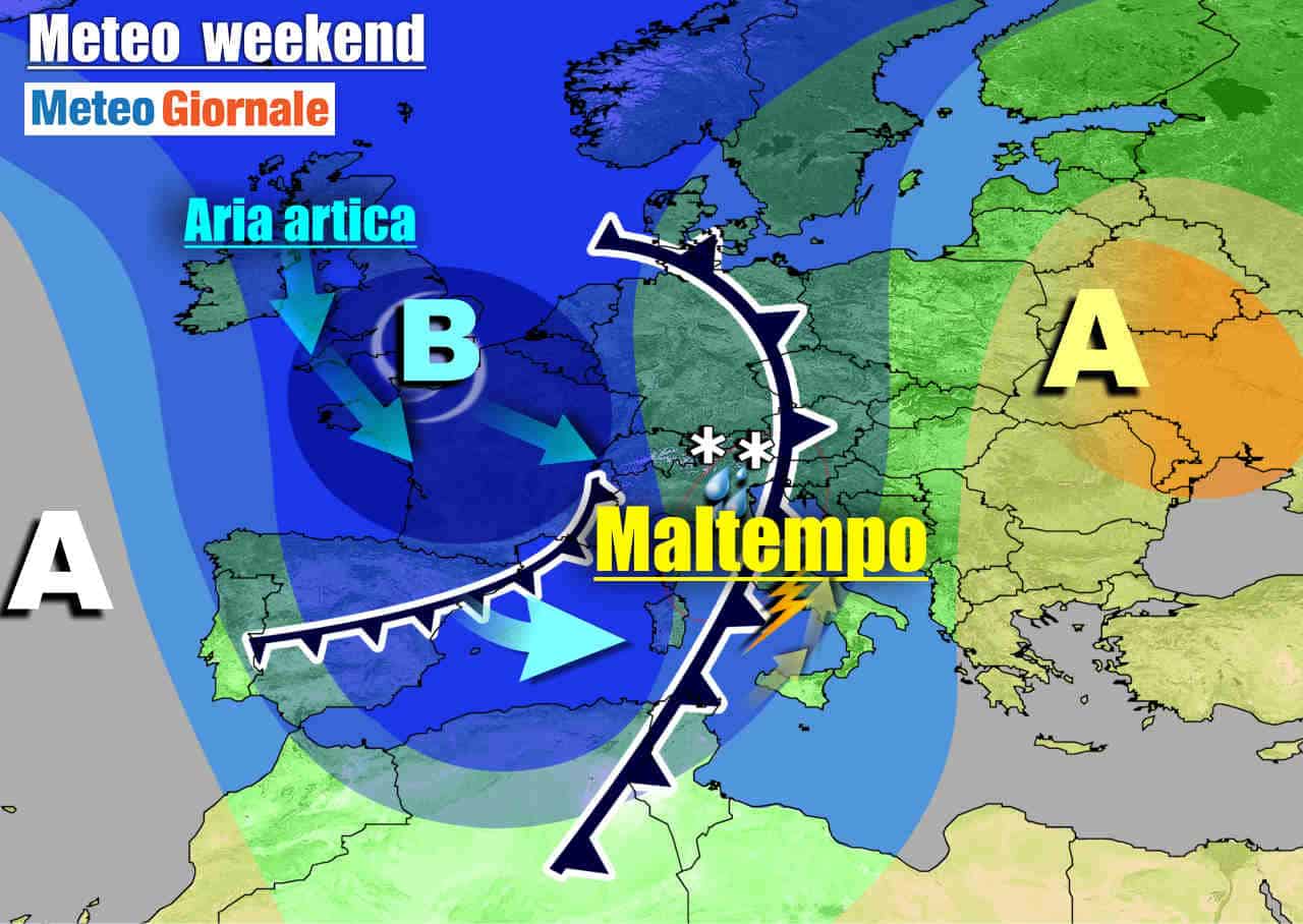 METEO Italia. MALTEMPO con pioggia, temporali, vento. Alpi sommerse di NEVE