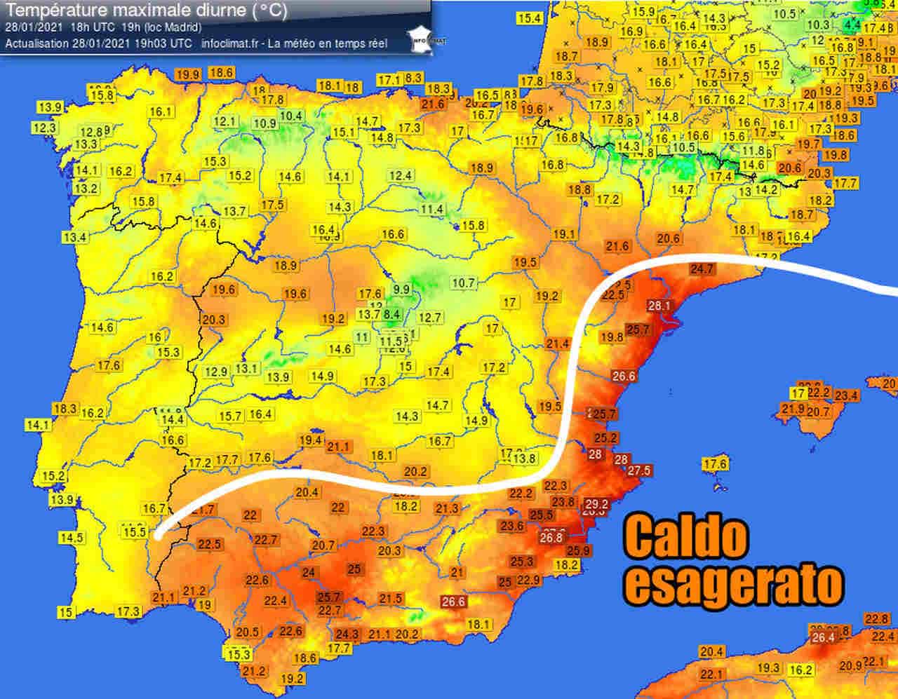 Dietrofront inverno in Spagna, caldo record dopo la STORICA NEVE