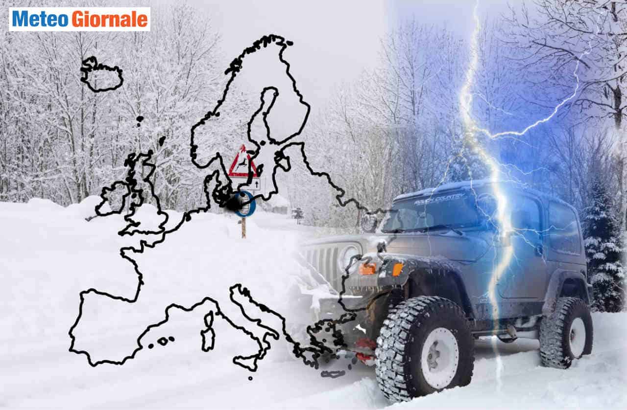 Meteo con Gelo in Europa. Quali e perché potrebbero esserci situazioni favorevoli