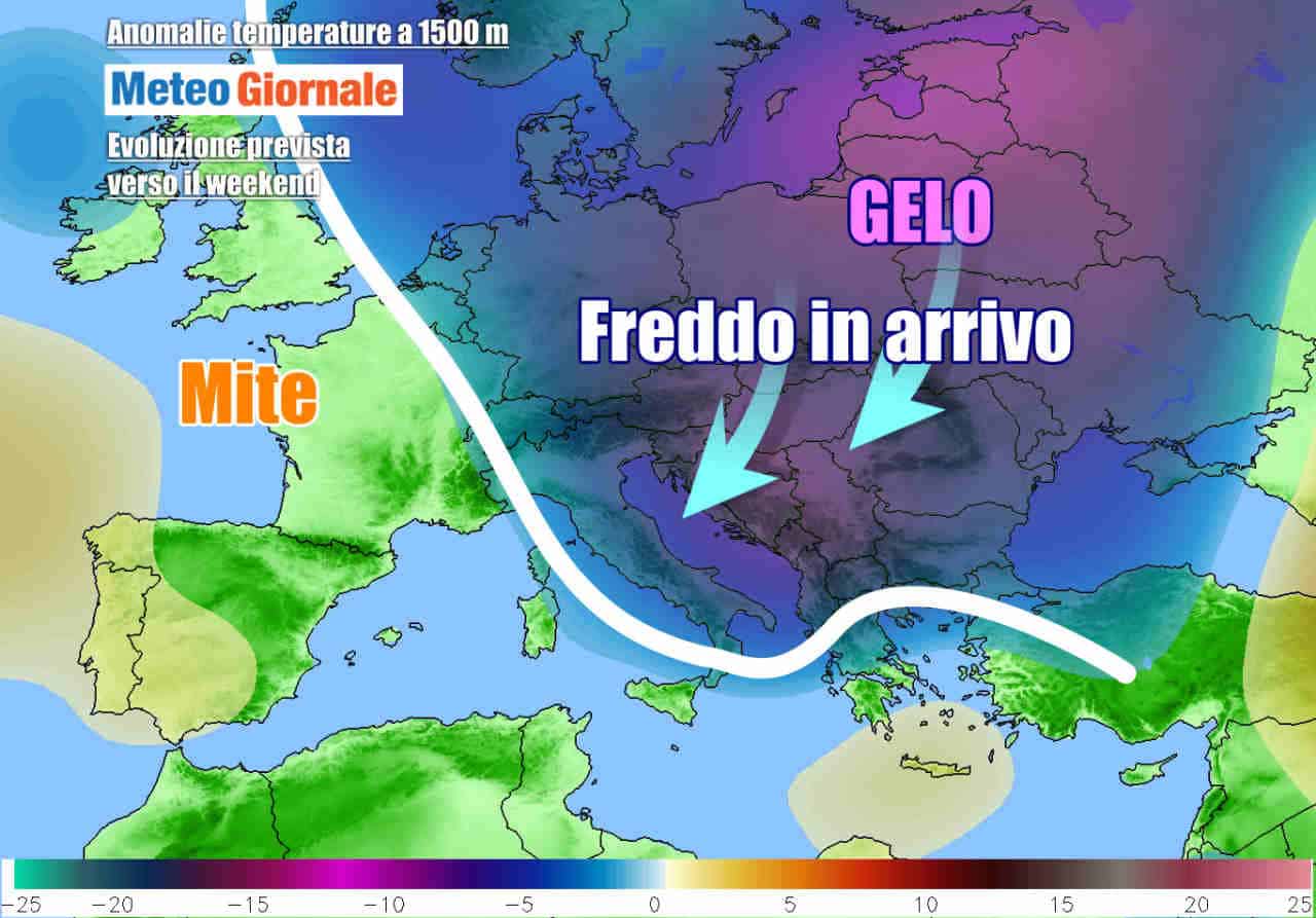 METEO Italia. Anticiclone e FREDDO ARTICO. Dal weekend decisamente rigido