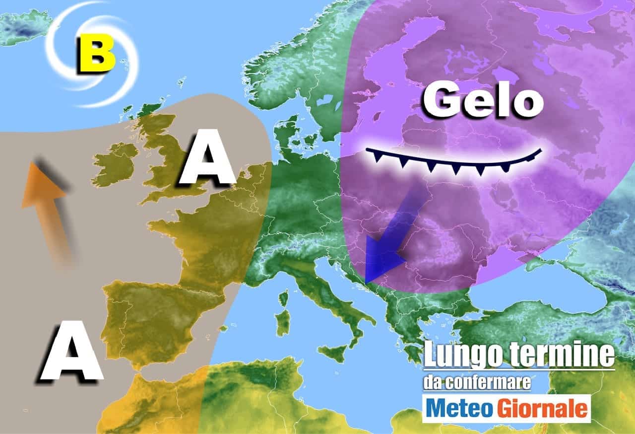 Meteo sino al 26 Gennaio: FREDDO e GELO in agguato