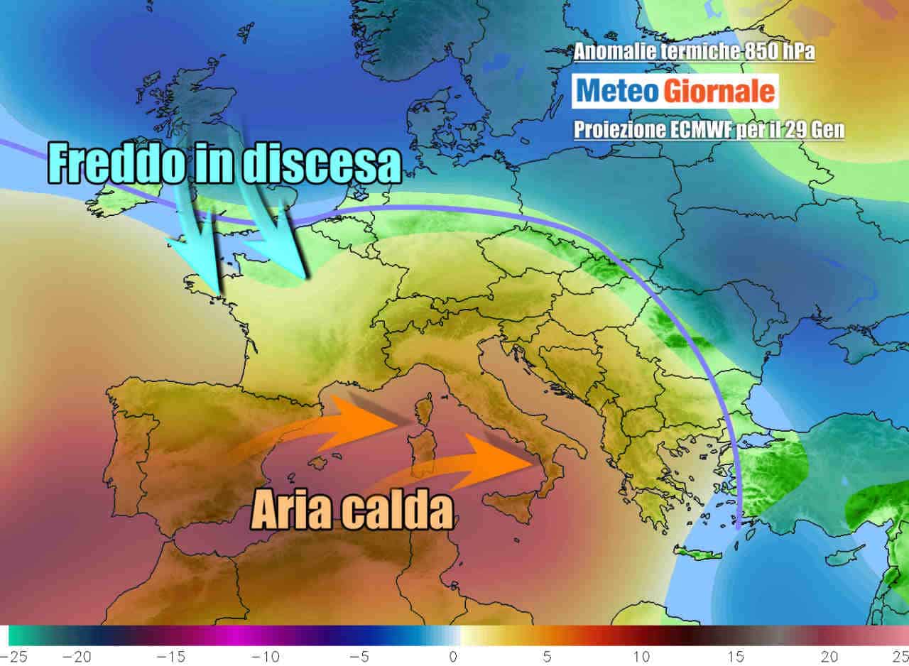 Meteo sino al Weekend, sbalzi di temperatura estremi, tra eccesso di tepore e nuovo freddo