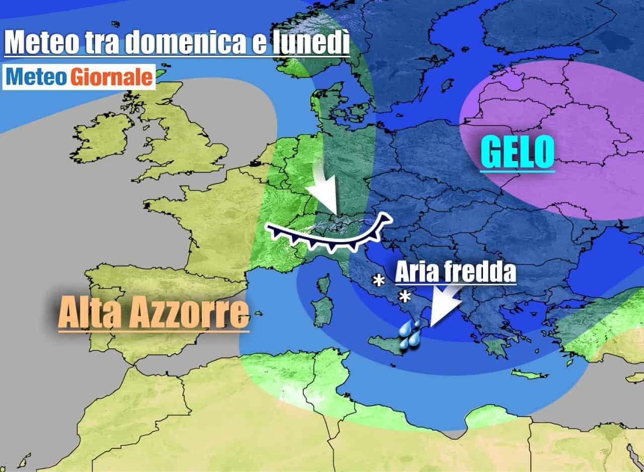 METEO Italia. Weekend ecco la rasoiata di Gelo Russo e neve in pianura