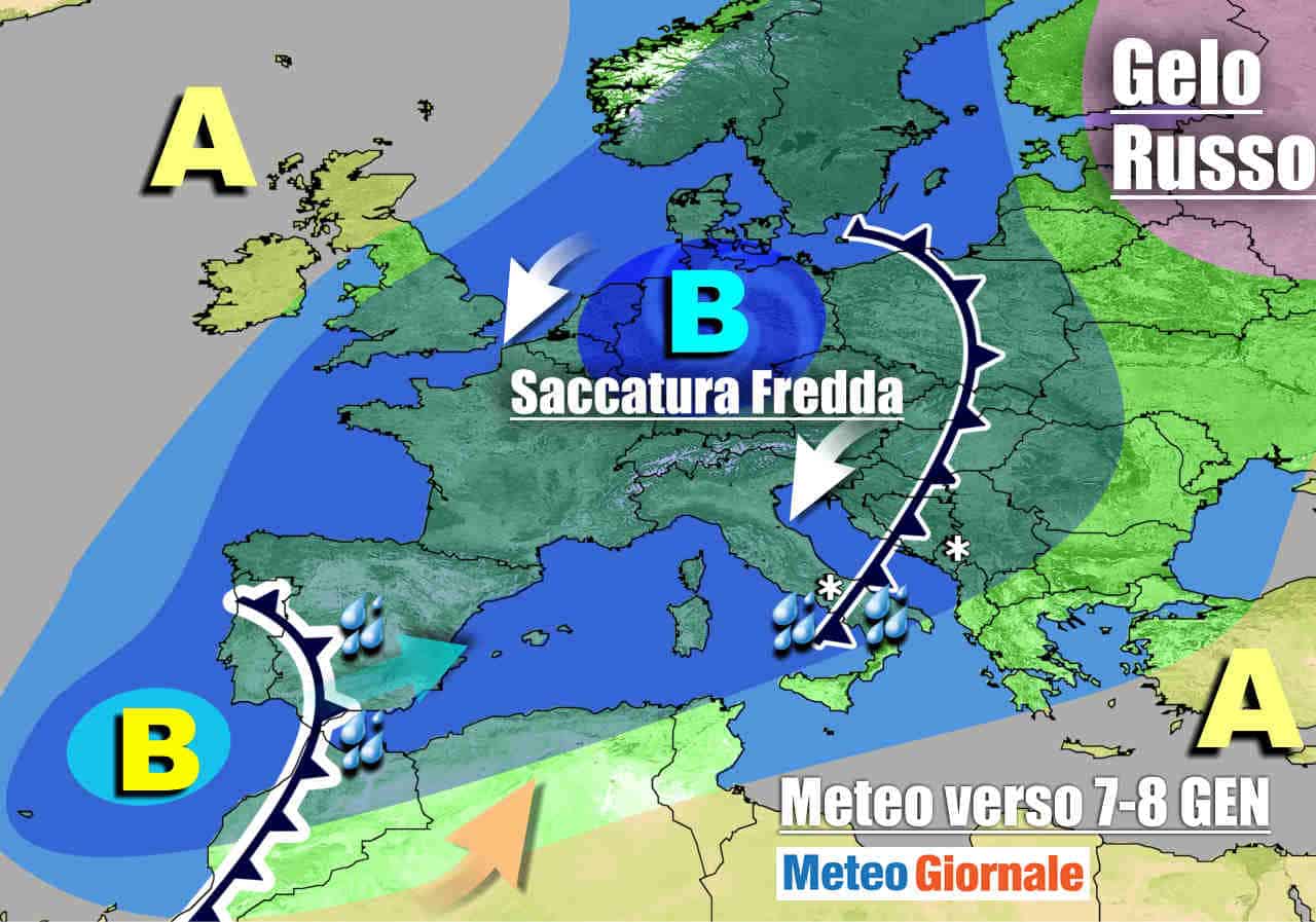 METEO Italia. Maltempo ancora duraturo. Pioggia e neve sino a bassa quota