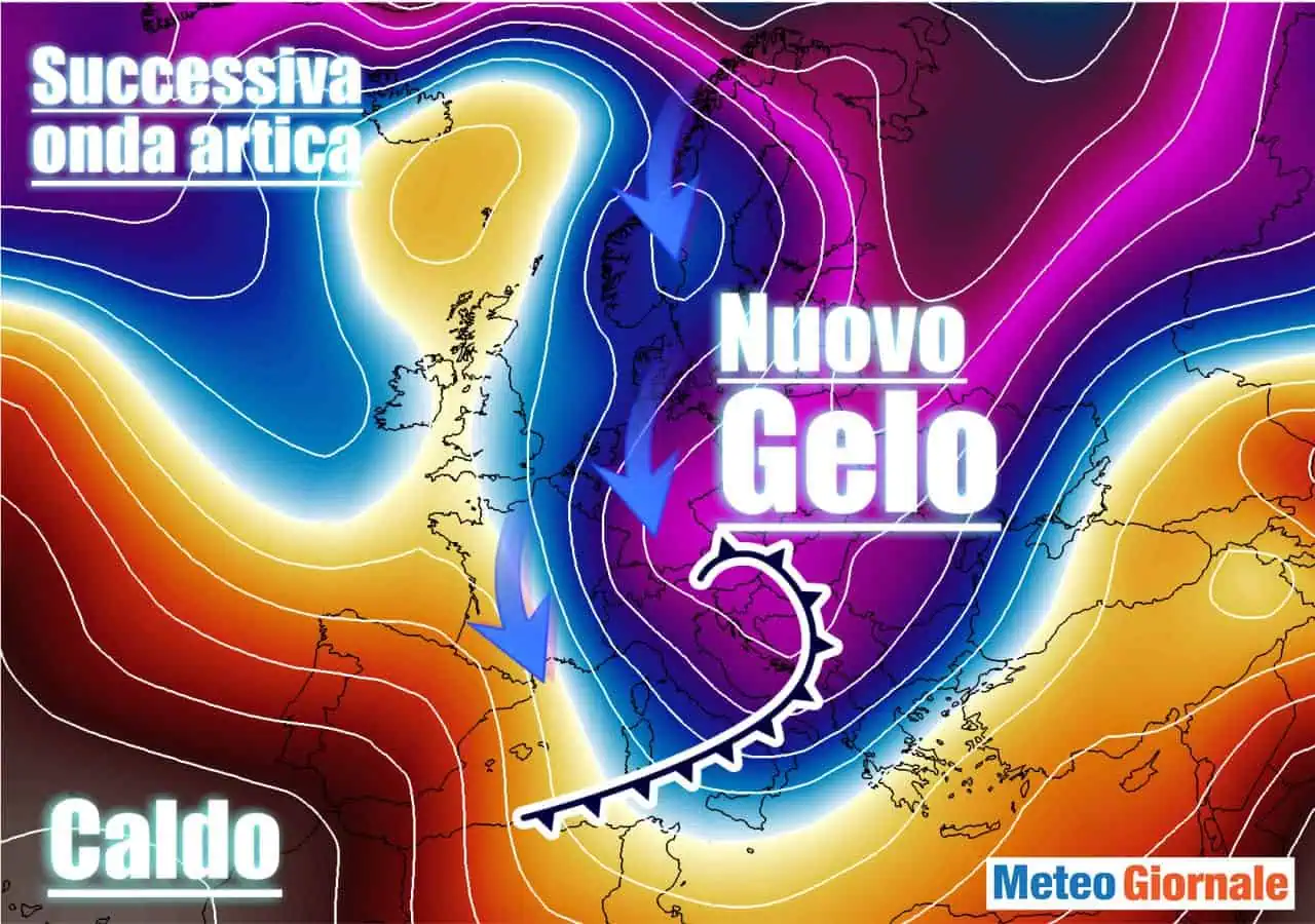 Meteo incerto tra aria fredda e mite. Attenzione al freddo polare.