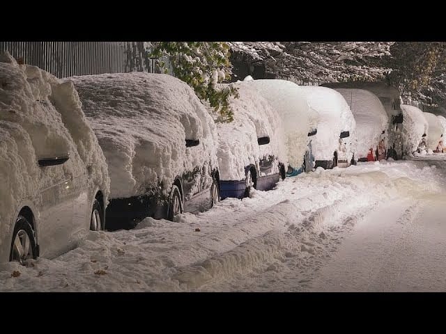 Video meteo: tempeste di neve nelle Isole Britanniche