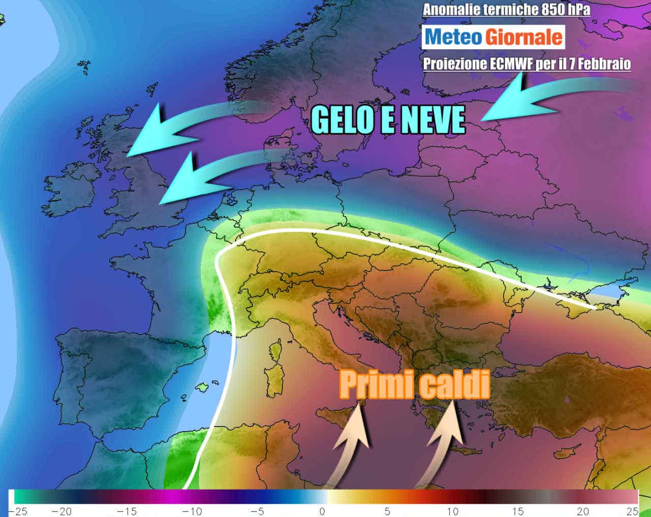 Febbraio di gelo e neve. Ma ecco l'imprevisto, l'aria d'Africa