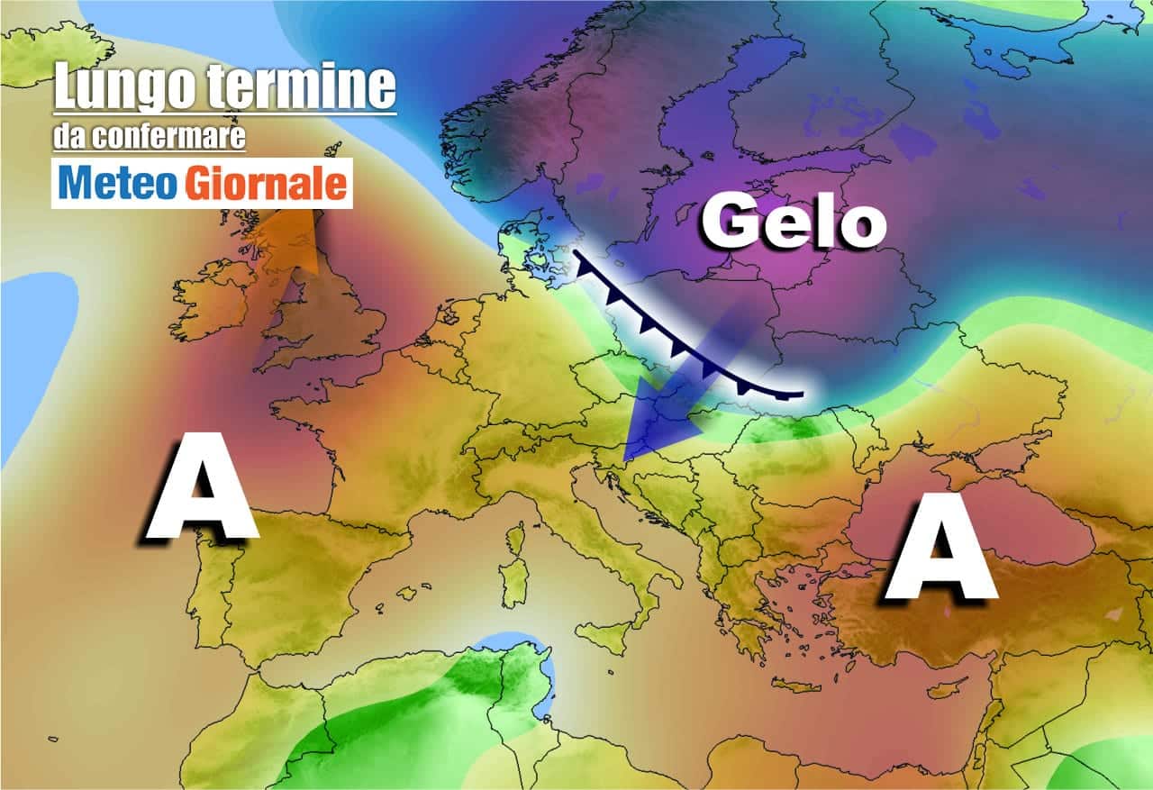 Meteo Italia al 20 febbraio, con perturbazioni poi il FREDDO