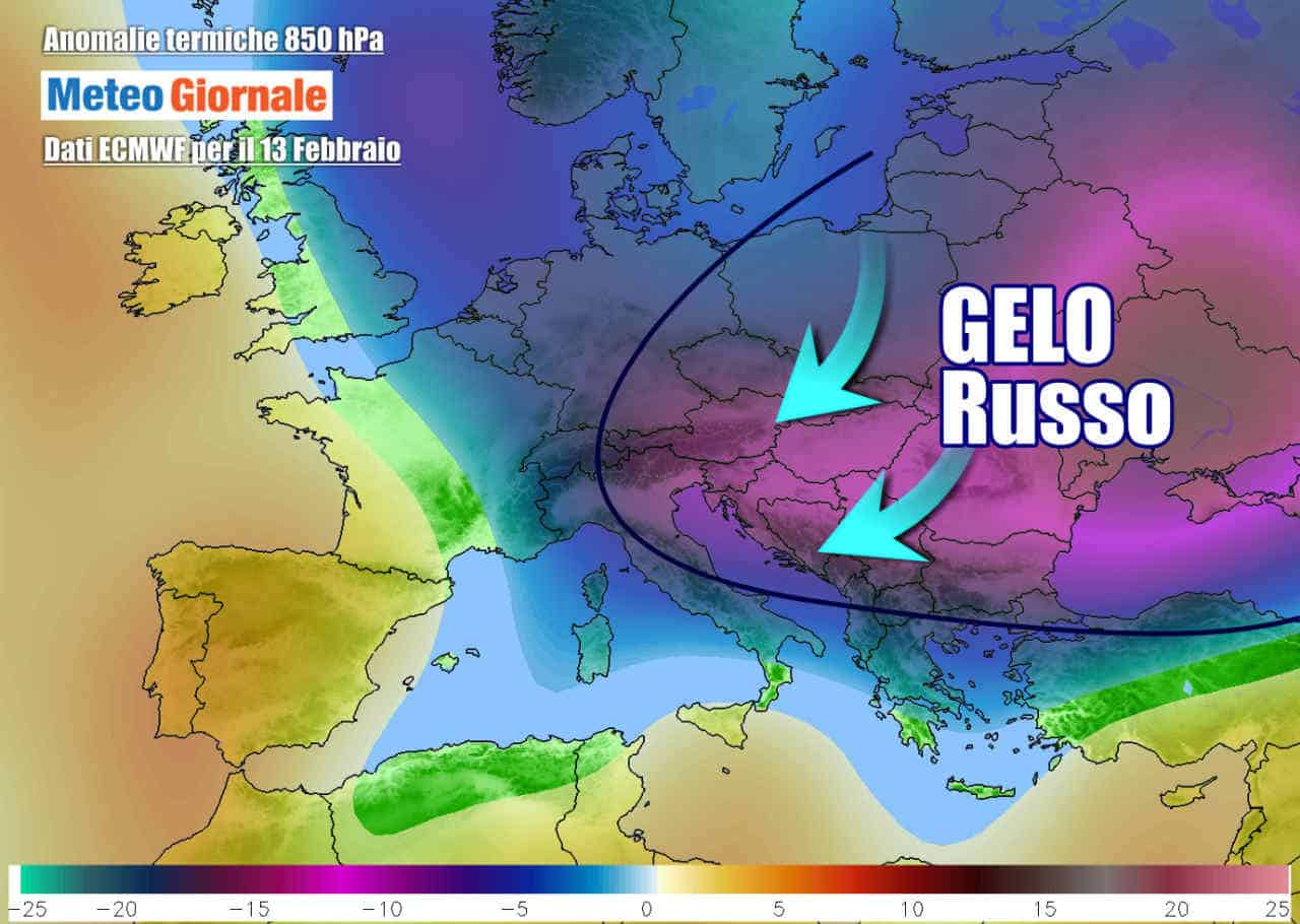 METEO Italia. Grande Maltempo verso il gelo e la neve anche sulle coste