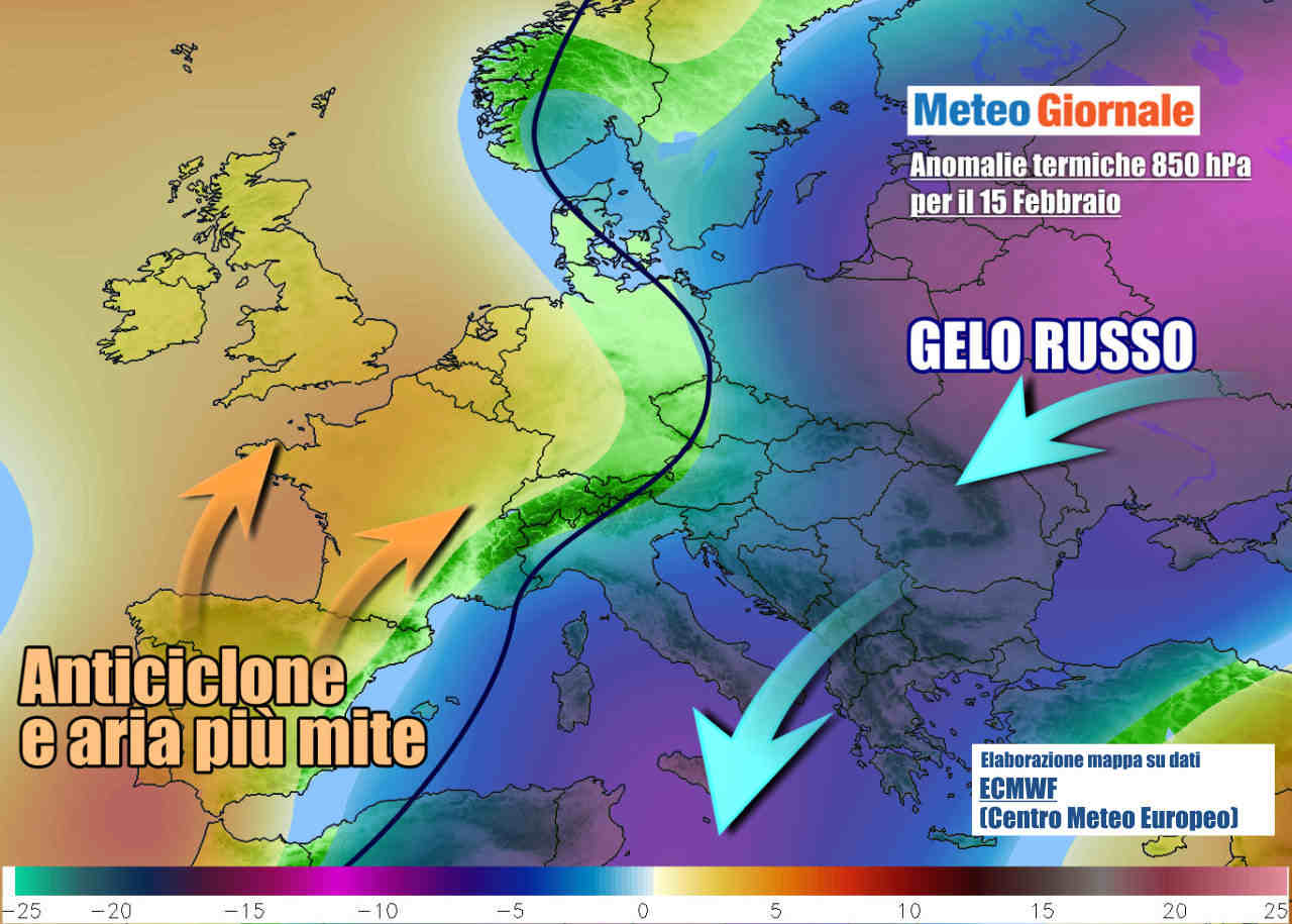 METEO Italia. Aria gelida, nevicate fin sul mare. Ma arriva l’anticiclone meteogiornale 7 g 13 - METEO Italia. Aria gelida, nevicate fin sul mare. Ma arriva l’anticiclone