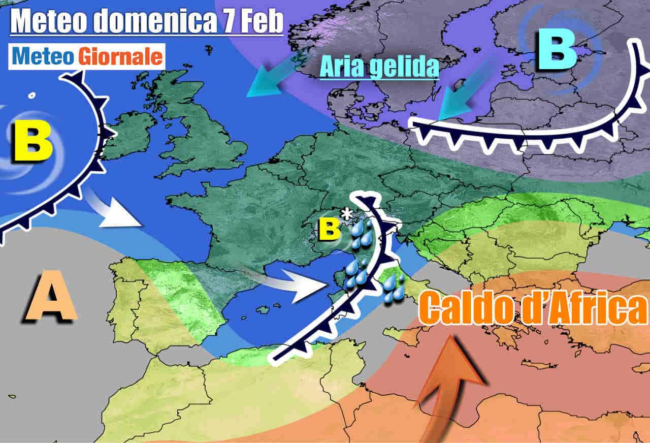 Verso grande svolta nel weekend: ritorno del MALTEMPO con pioggia e neve