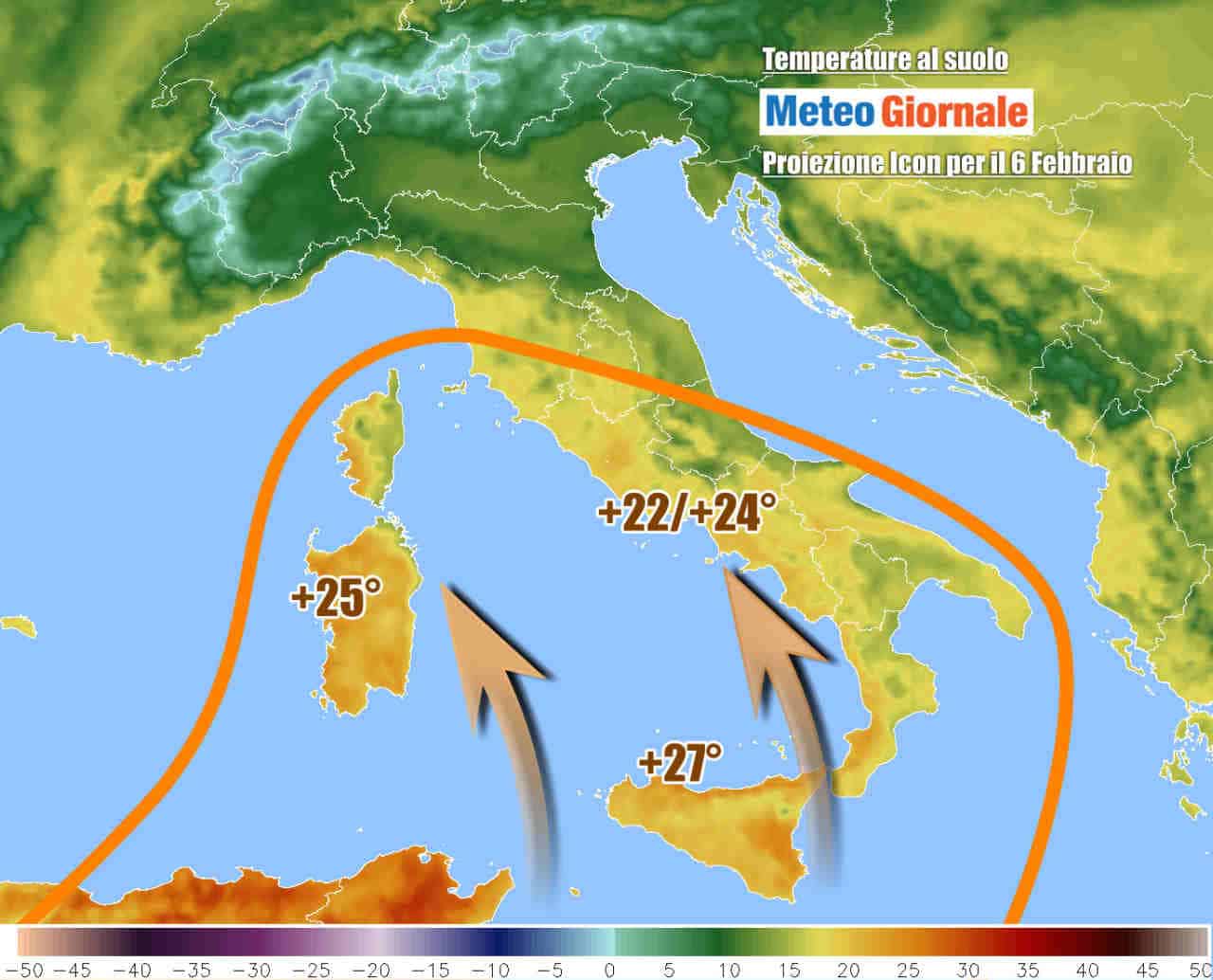 Caldo anomalo, previsti picchi estremi oltre 25°. Vediamo quanto durerà