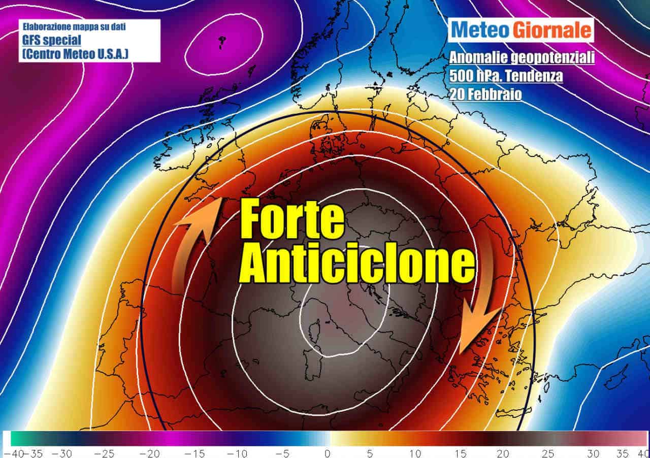 DURATA del grande freddo. Aggiornamento. Incipiente bolla d'aria da Ovest