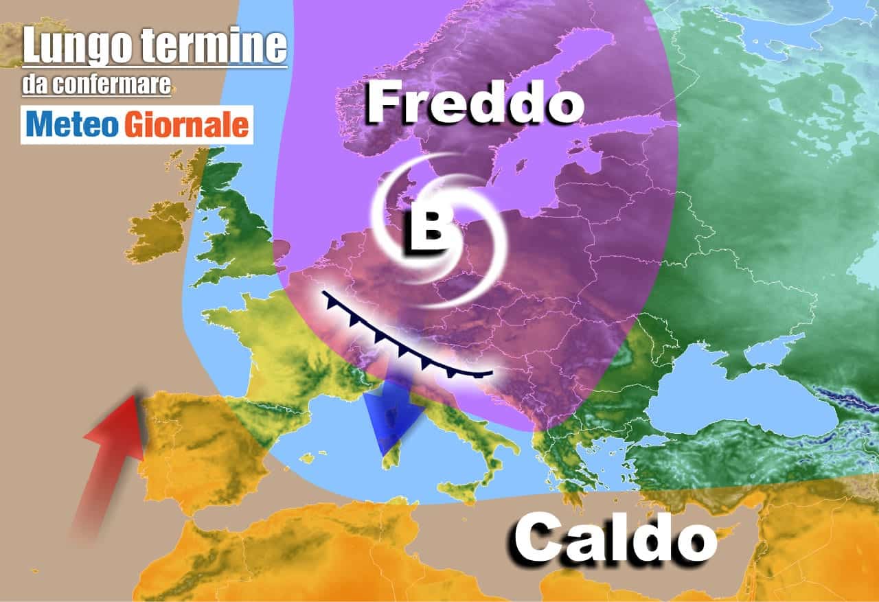 Meteo Italia al 12 aprile, forte PEGGIORAMENTO e freddo