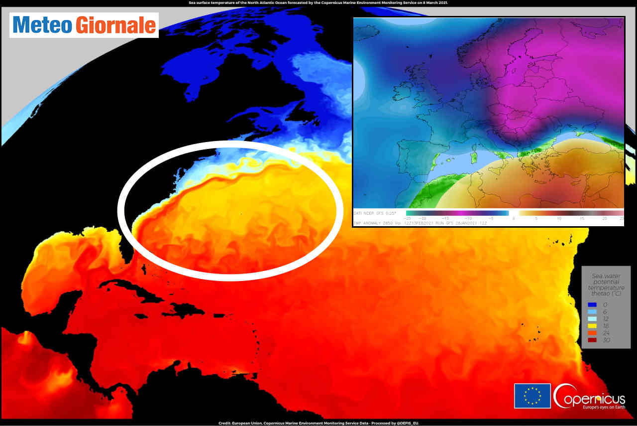Corrente del Golfo STOP come mai in MILLE ANNI. Meteo in raffreddamento
