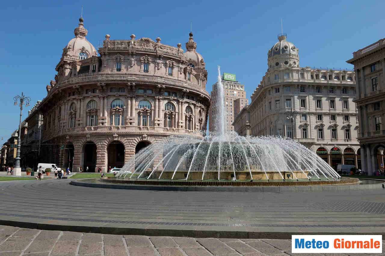 A Genova condizioni meteo dal caldo al freddo