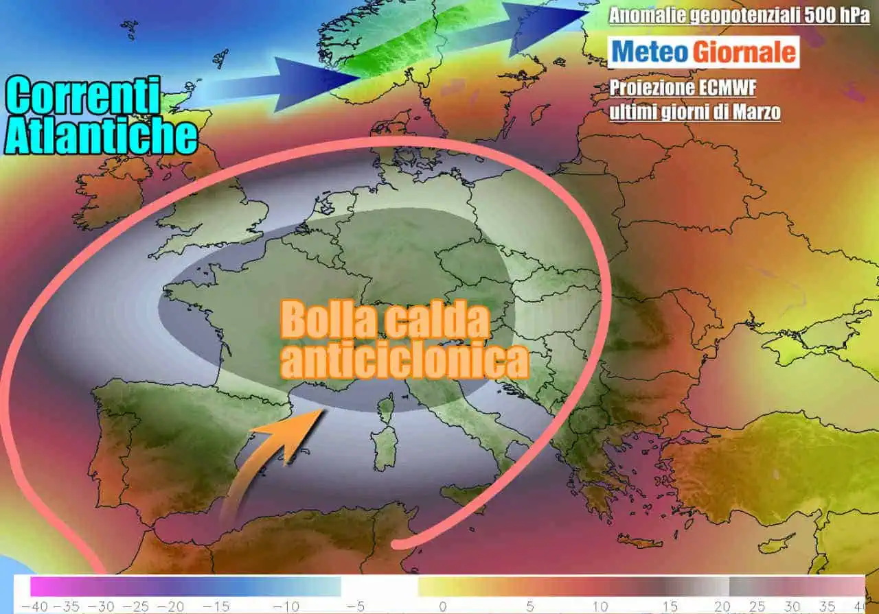 Tendenza per gli ultimi giorni di marzo