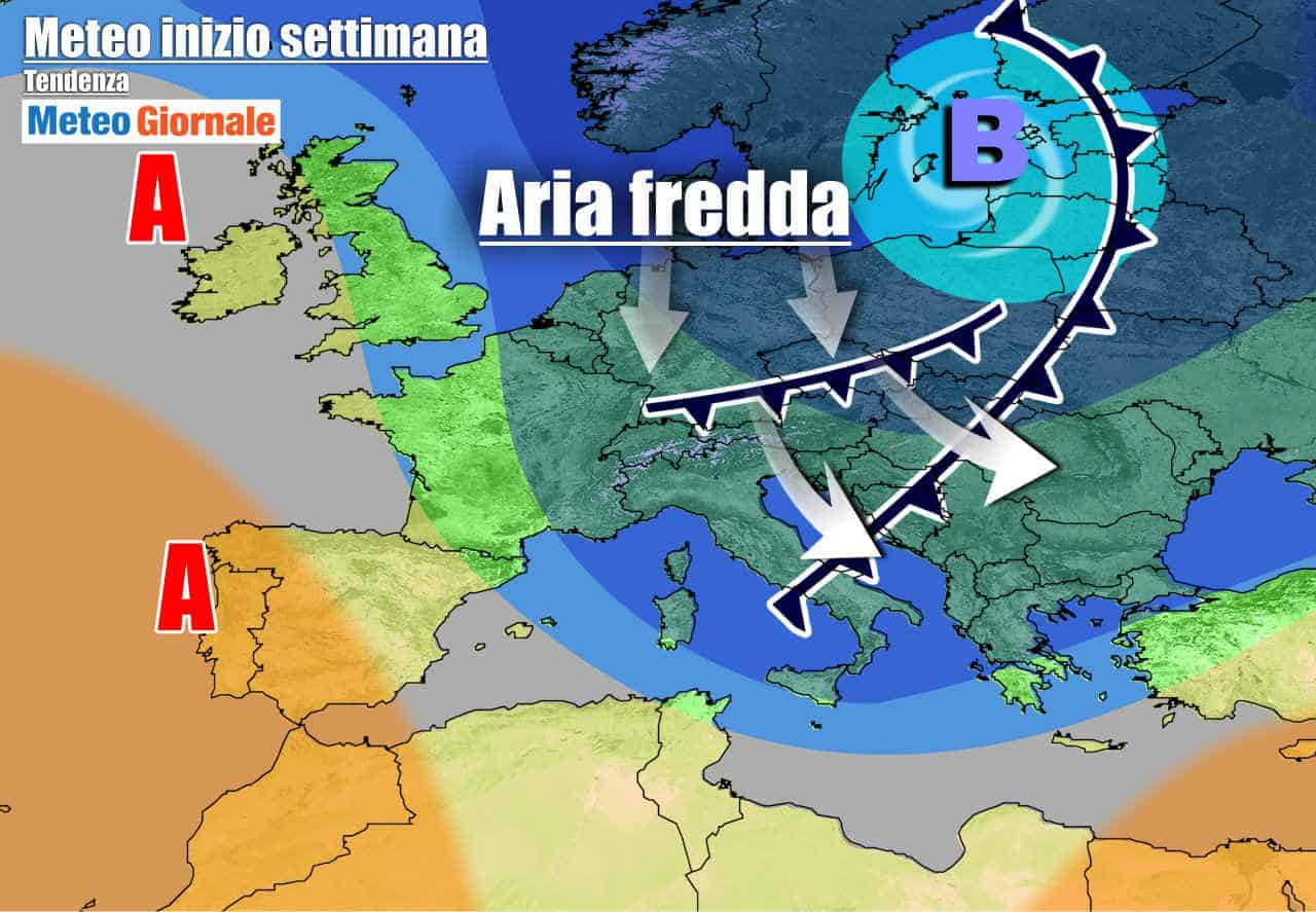 METEO Italia. Fronte freddo nel weekend, torna l’inverno prossima settimana