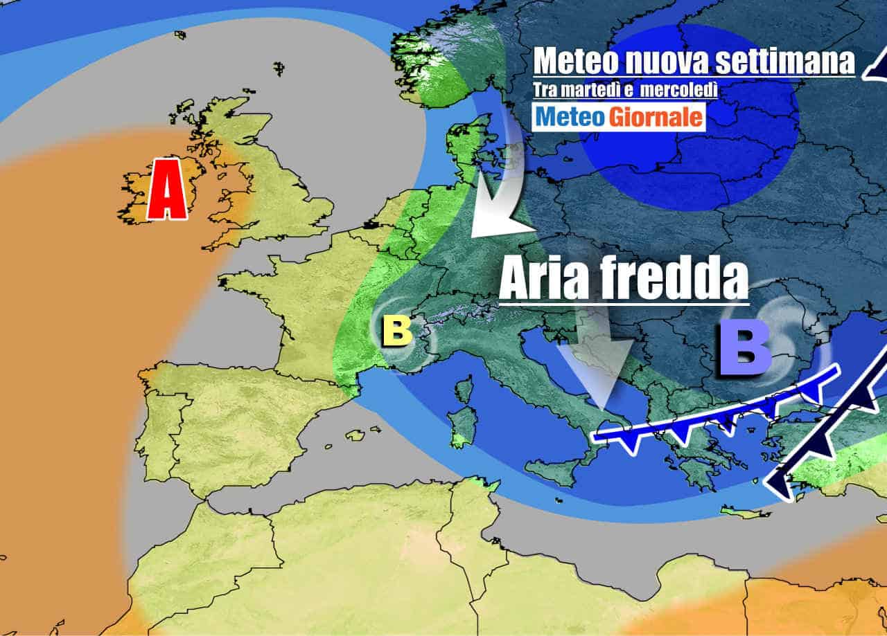 METEO Italia. Offensiva dell’Inverno. Freddo e neve durante la settimana