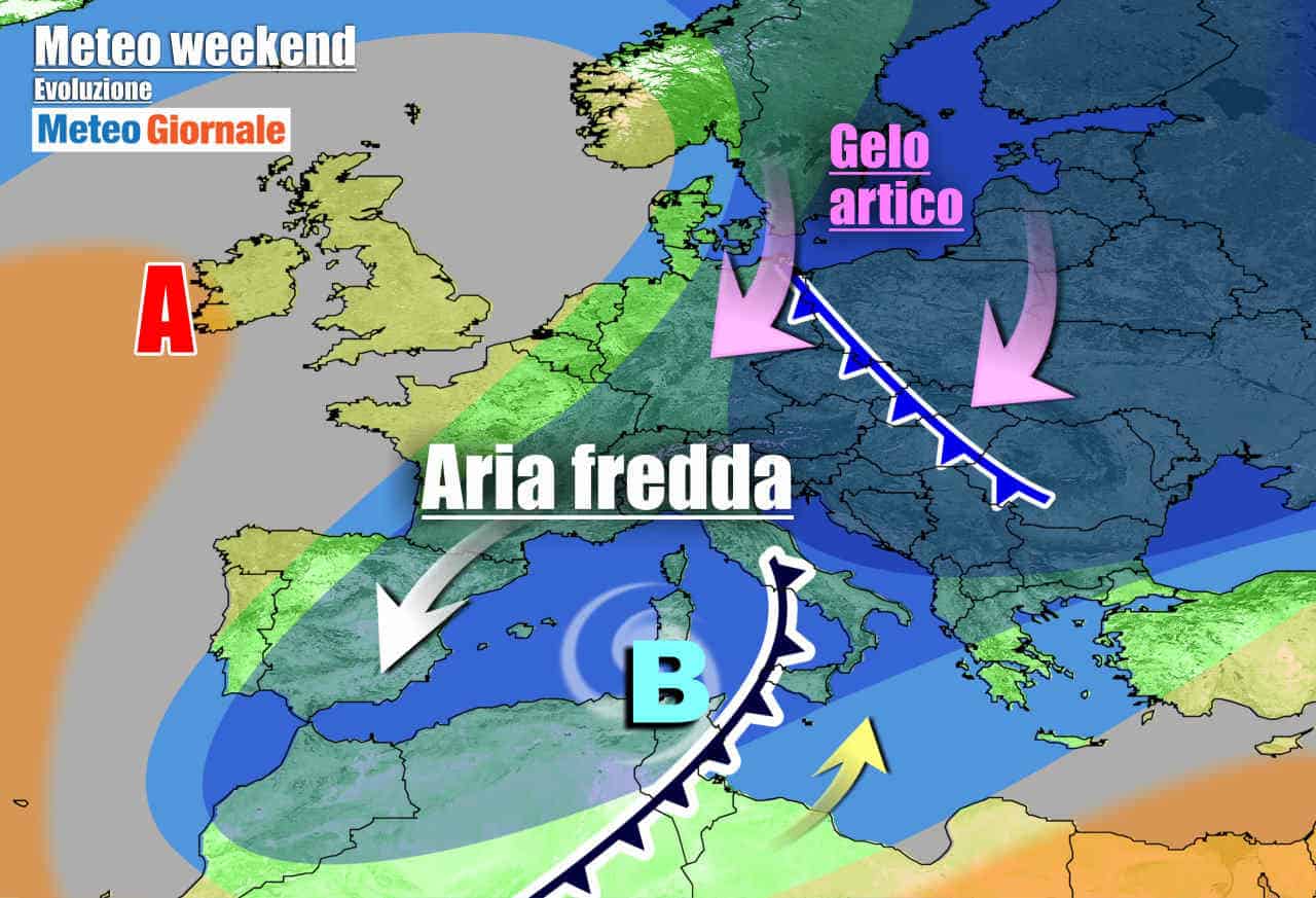 METEO Italia. Ciclone nel weekend: pioggia, vento e neve. Ruggito invernale