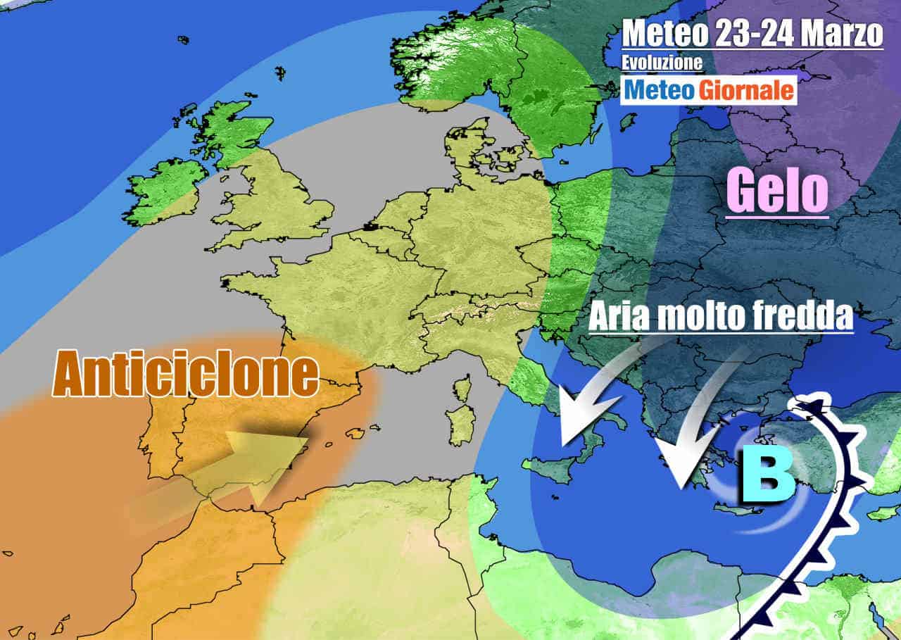 METEO Italia. Grande freddo anche a inizio settimana, poi inizia a cambiare