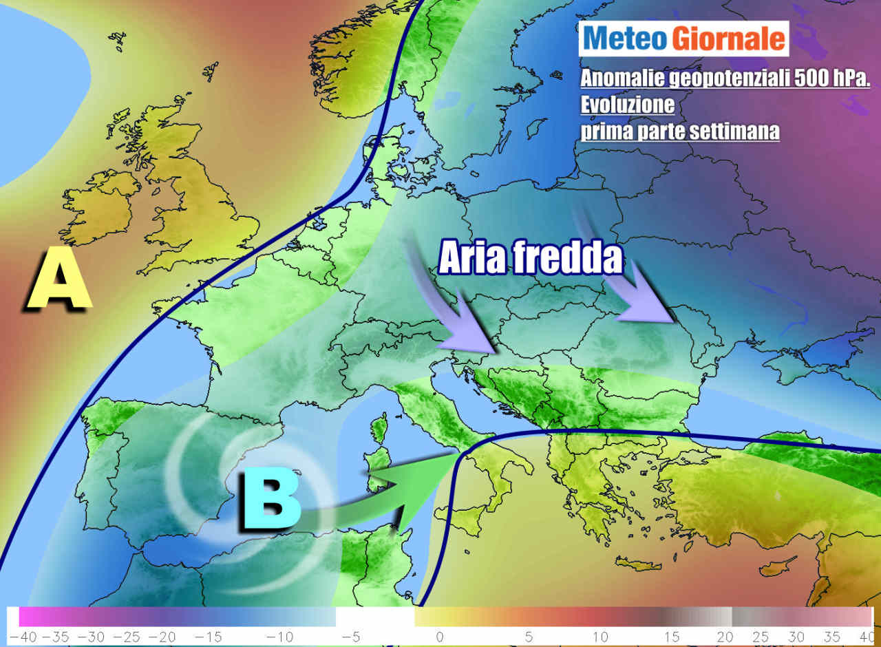 METEO Italia. Arriva nuova perturbazione, pioggia e neve in settimana meteogiornale 7 g 5 - METEO Italia. Arriva nuova perturbazione, pioggia e neve in settimana