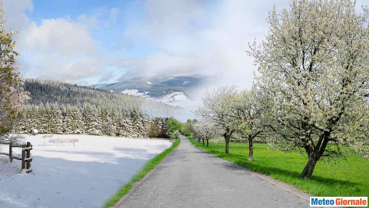 Meteo fine marzo con neve fino in pianura: può accadere, ecco perché