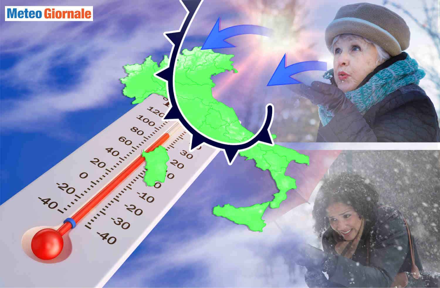Temperature in picchiata nel weekend di Pasqua, poi nuova ondata invernale