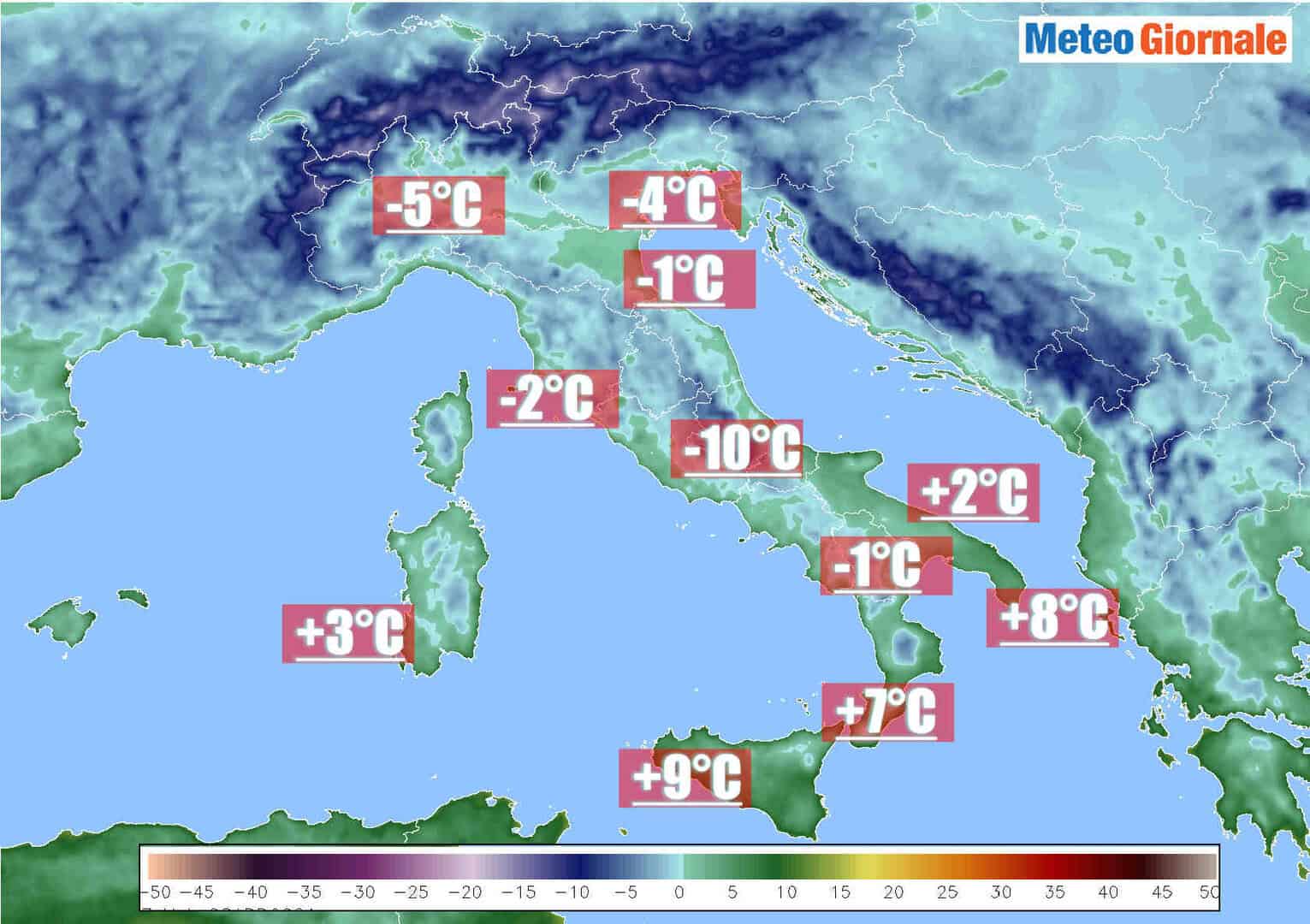 Meteo: NEVE e GELATE sull’Italia, ecco fino a quando durerà
