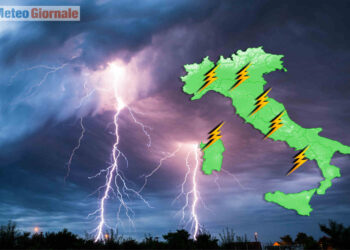 Temporali protagonisti su parte d'Italia