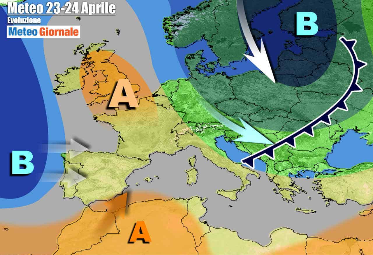 METEO 7 Giorni. Altro maltempo con piogge e temporali. Caldo nel weekend