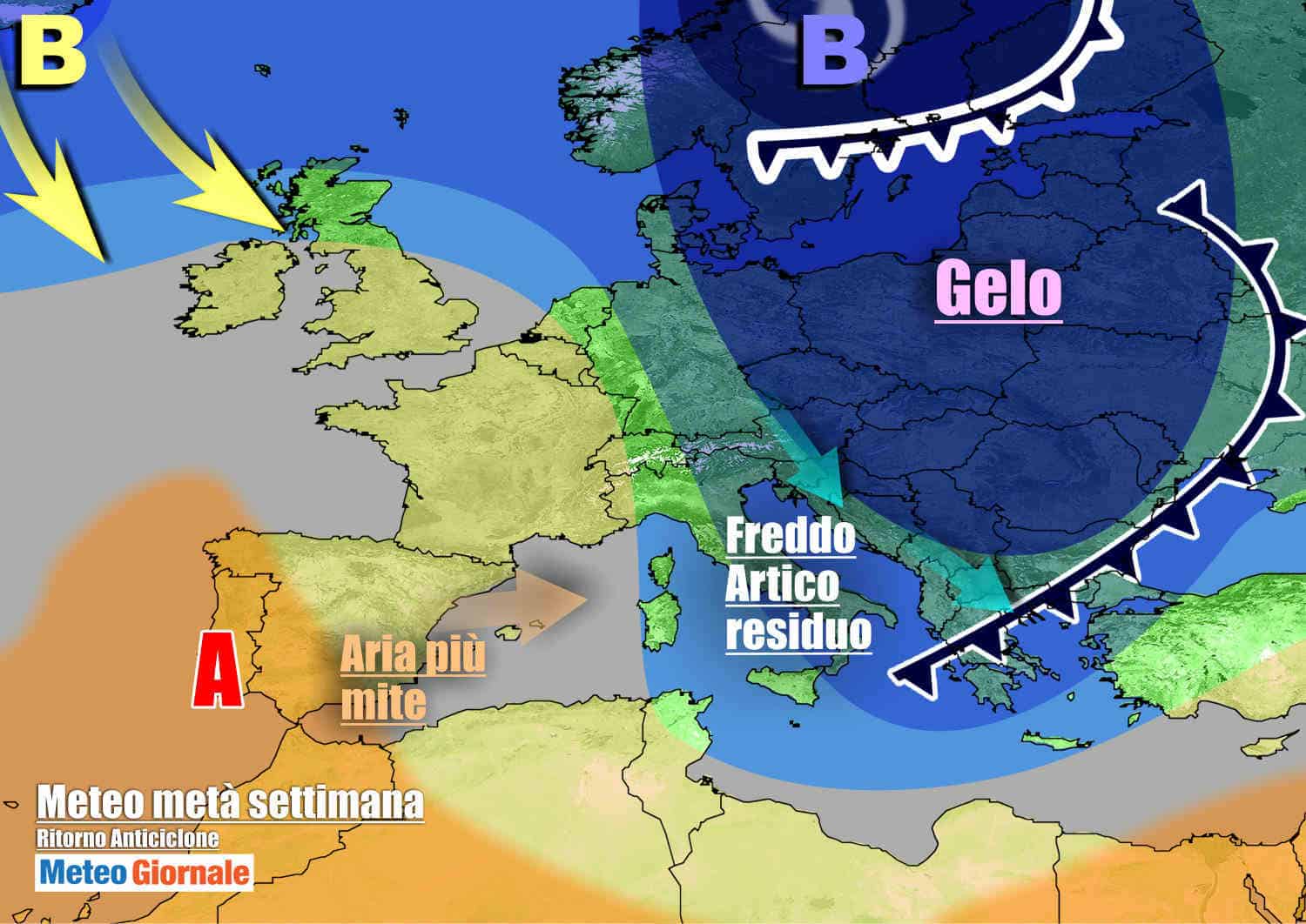 METEO Italia con FREDDO invernale e NEVE. Niente TREGUA per novità