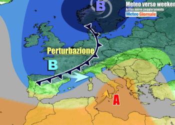 Tendenza meteo per il fine settimana