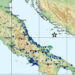 Localizzazione del terremoto di magnitudo 5.6 del 27 marzo, percepita lungo tutta la costa adriatica (fonte: INGV) © AnsaLocalizzazione del terremoto di magnitudo 5.6 del 27 marzo, percepita lungo tutta la costa adriatica (fonte: INGV)