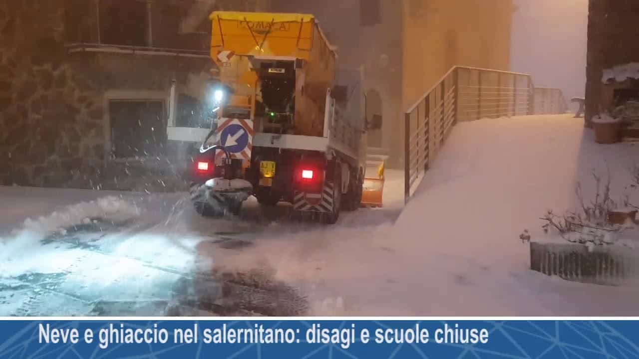 Abbondanti nevicate anche in Campania